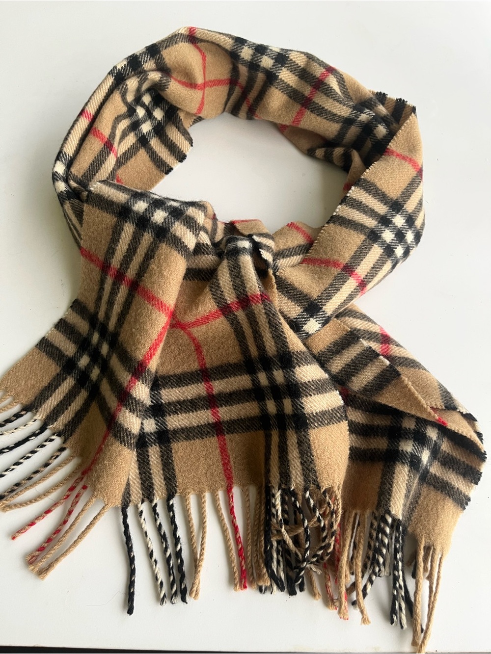 BURBERRY BLUE LABEL VINTAGE PLAID SCARF
